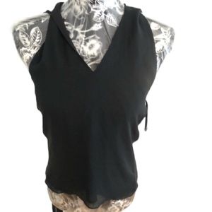 Express  large V neck w/attached sheer scarf that can be tied or wrapped NWOT